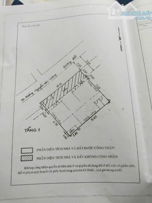 NHÀ 1/ HXH NGUYỄN VĂN LƯỢNG -P17, DT : 12m x 11m , 3 LẦU , GIÁ : 12.3TY TL