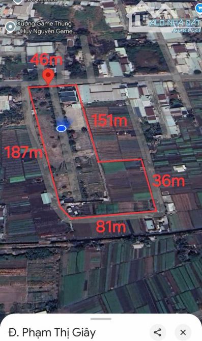 BÁN ĐẤT MT PHẠM THỊ GIÂY HÓC MÔN 11000m2 - DÒNG TIỀN 200 TRIỆU -3 MẶT TIỀN - CHỈ 180 Tỷ - 7
