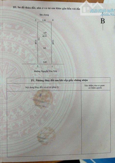 Bán nhà Đường  Nguyễn Văn Trỗi, Thanh Xuân. DT: 45,9m2, 5 tầng. Giá: 13.8 tỷ. oto tránh
