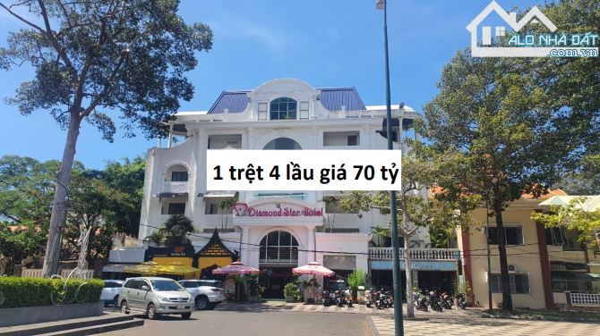 Khách sạn 70 tỷ đường Thống Nhất phường 1 , cách bãi trước 100m , DT 915m2 , 69 phòng