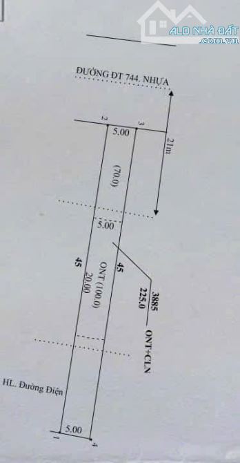 ĐẤT NỀN THỔ CƯ - DT 744 - ĐỊNH AN - DẦU TIẾNG - BÌNH DƯƠNG