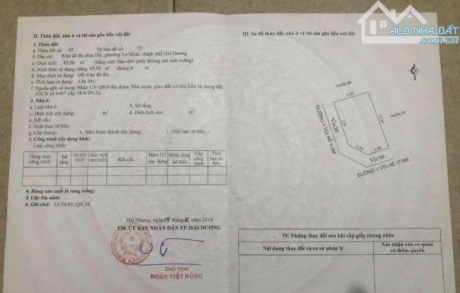 CẦN BÁN LÔ GÓC SIÊU ĐẸP- KĐT VẠN PHÚC CÁCH ĐƯỜNG HOÀNG QUỐC VIỆT CHỈ 3 BƯỚC CHÂN !