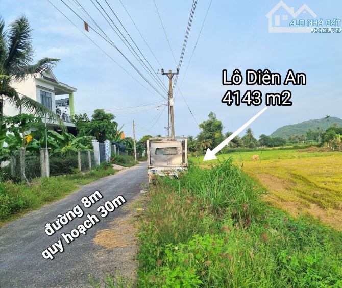 Bán đất đường nhựa liên xã 8m Diên An, Diên Khánh.  - Trong dân cư đông đúc.  - Đường quy - 1