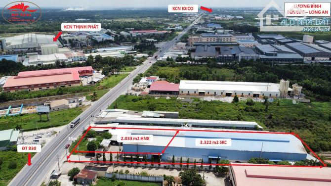 Nhà xưởng  Mặt Tiền 830 (824)  5300 m2  xe container 24/24 giá chỉ 48 tỷ  TL - 1