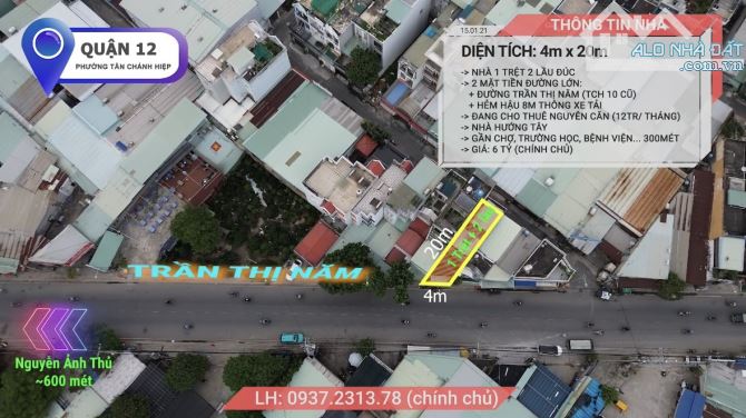 🏠Bán Nhà 2 mặt tiền đường nhựa Trần Thị Năm (1 trệt + 2 lầu) - 2