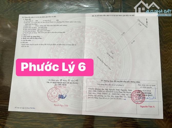 🍀 Chào bán lô đất MT Phước Lý 6, P Hòa Minh,Quận Liên Chiểu. Đà Nẵng giá rẻ 🔥 - 2