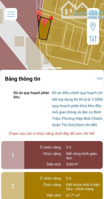 BÁN LÔ ĐẤT HẺM XE HƠI ĐƯỜNG 48 HIỆP BÌNH CHÁNH THỦ ĐỨC, DT 67M2 GIÁ 3.95 TỈ - 2