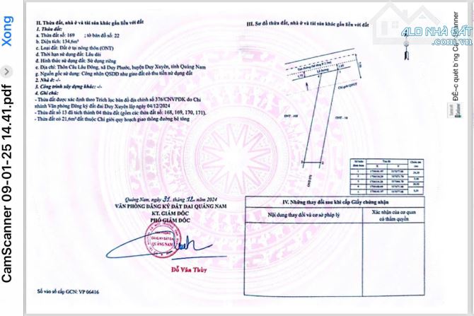 Chú 8 Sưng cần bán 2 lô mặt tiền sông Hội An, cách phố cổ 5km. ngang 10 x27. giá 6 tr/1m2. - 3