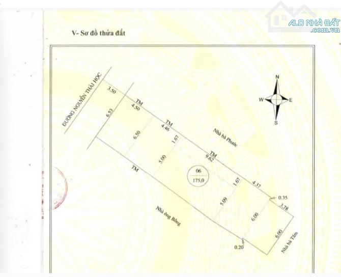 Bán nhà cấp 4 mặt tiền Nguyễn Thái Học Phường Nguyễn Văn Cừ