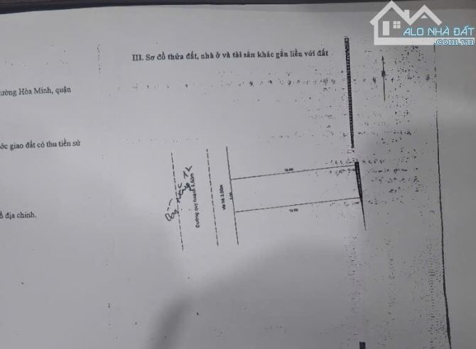 Bán lô đất đường Bàu Năng 12 đối diện công viên - Hoà Minh- 90m2 giá: 3.65 tỷ