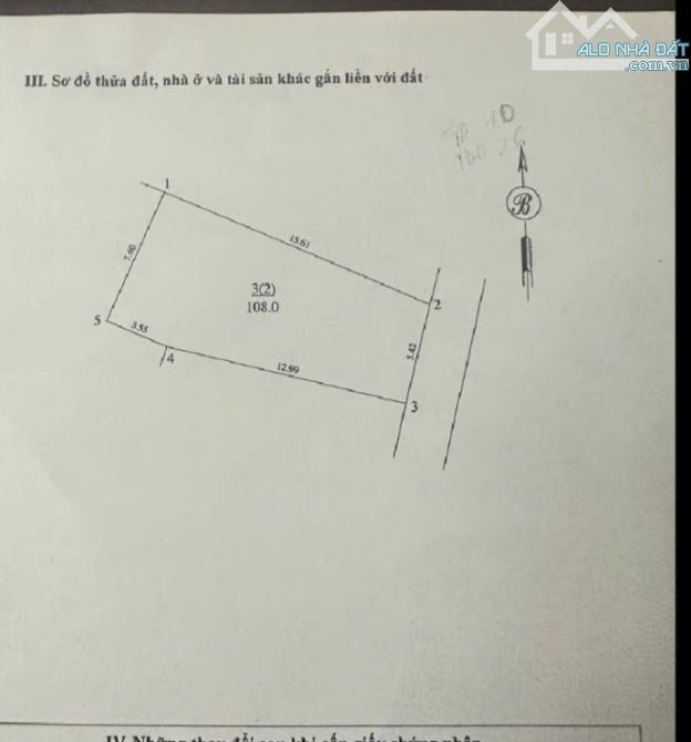 Đê Vàng/ Cổ Bi/ 108 m2/5.4 mt/nhỉnh hơn 7 Tỷ/ Ô tô