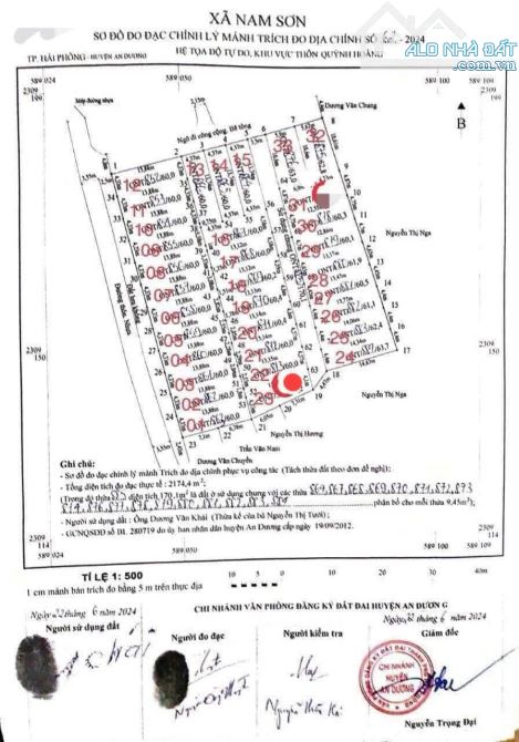 Bán Đất Quỳnh Hoàng,An Dương.62,8m2.Mặt 5,62m.Đường 5m. Chỉ 1,35 tỷ - 1