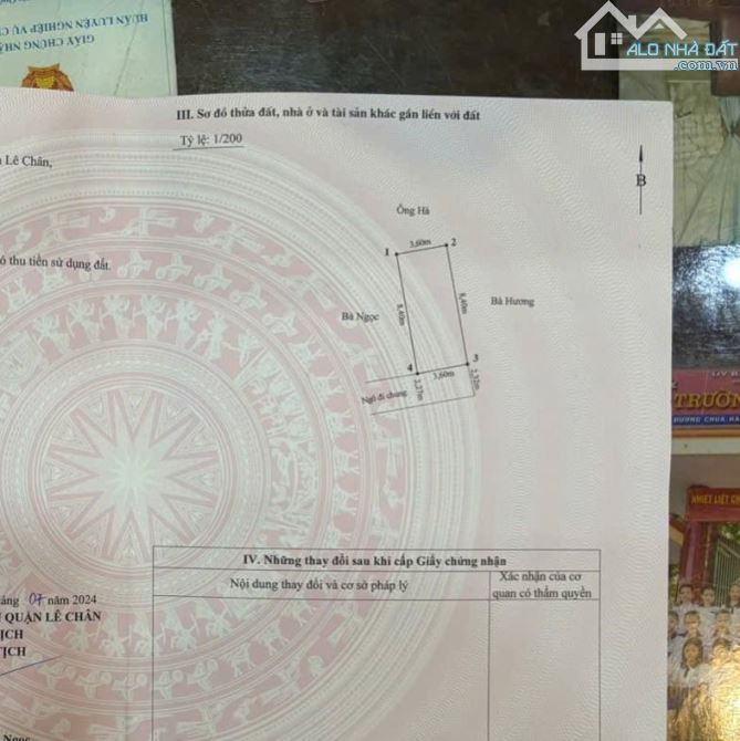 Siêu Rẻ.Bán nhà 2,5 tầng Miếu Hai Xã, Lê Chân.31m2.Bìa đỏ chính chủ.Chỉ 1,485 tỷ - 5