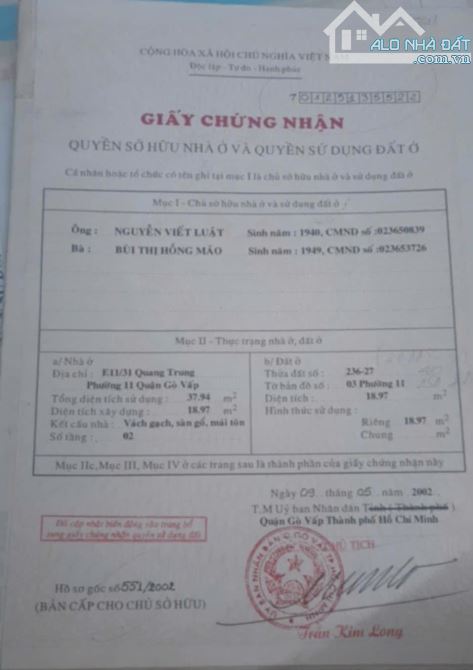 DƯỚI 3 TỶ - NHÀ ĐẸP FULL NỘI THẤT - 2 PHÒNG NGỦ - VÀO Ở LIỀN - NGAY CHỢ HẠNH THÔNG TÂY - 5