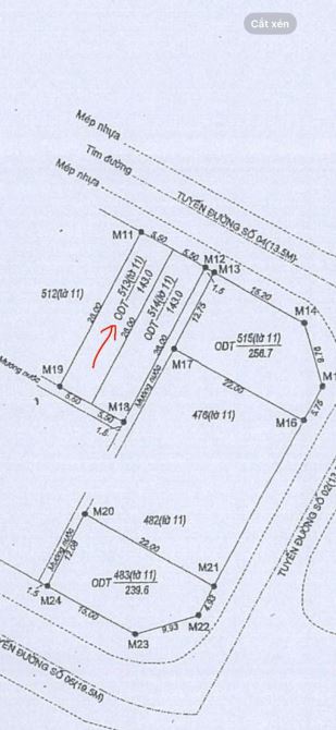 Bán lô đất 143 m2 (5,5x26) KQH Bàu Vá 3, Mt Trần Thị Tâm đối diện KS Athena.