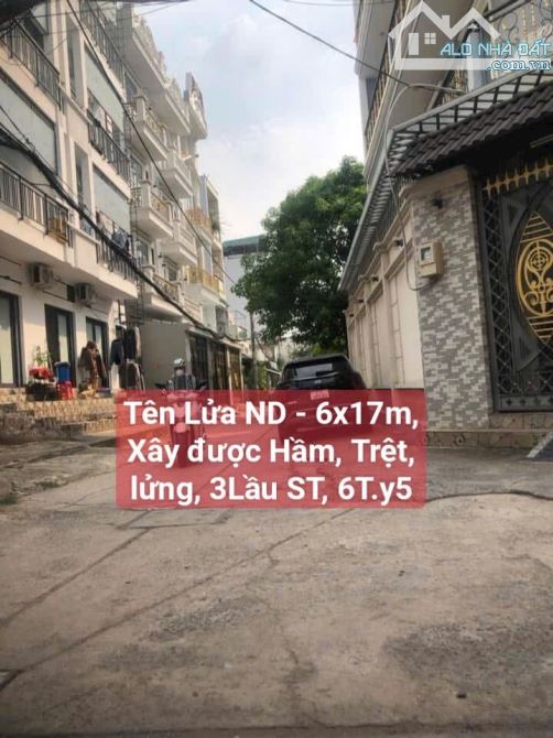 Nhà 2Tầng Ở Làm Kho Xưởng, 102m2 (6x17m) Đường 8m Thông, Ngay Khu Sầm Uất Tên Lua