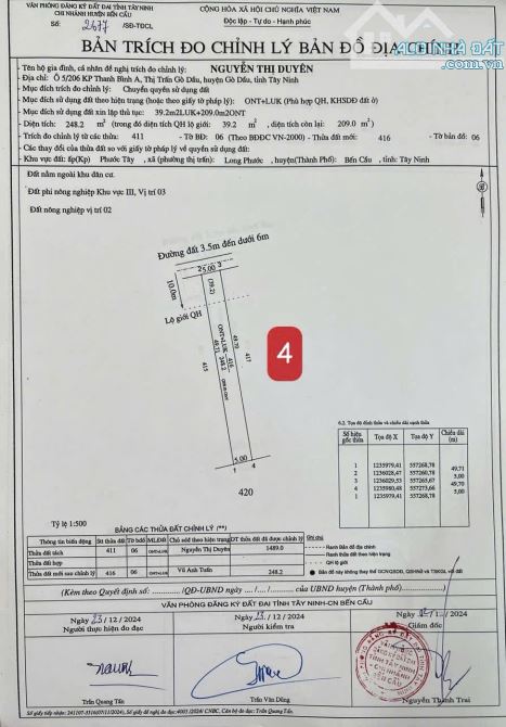 ✨ 5x49.7m (Full ONT) đường hiện hữu 6M thông ra 2 đầu Nhựa (QHLG: 20M) - GIÁ SIÊU RẺ 209TR - 16