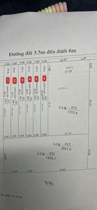 ✨ 5x49.7m (Full ONT) đường hiện hữu 6M thông ra 2 đầu Nhựa (QHLG: 20M) - GIÁ SIÊU RẺ 209TR - 19