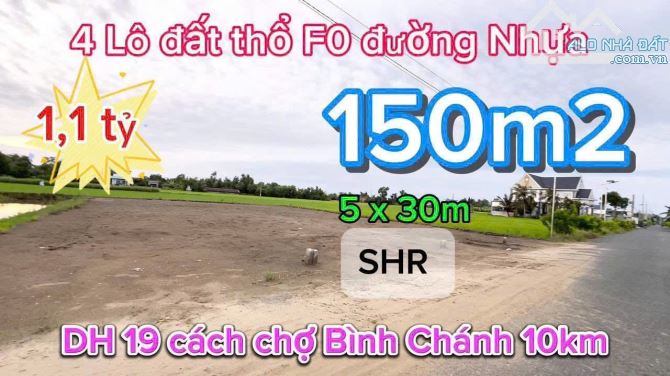 BÁN ĐẤT NGAY MT CHỢ MỸ THUẬN XÃ MỸ LỆ CẦN ĐƯỚC, DT 150M2 GIÁ 1TY1, SHR - 2