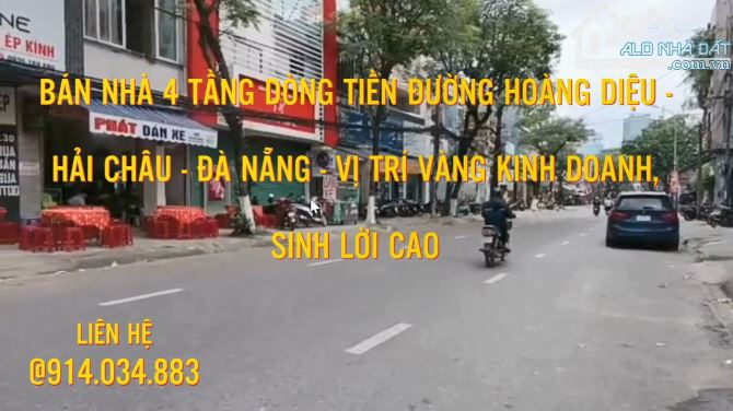 BÁN NHÀ 4 TẦNG DÒNG TIỀN ĐƯỜNG HOÀNG DIỆU - HẢI CHÂU - ĐÀ NẴNG - VỊ TRÍ VÀNG SINH LỜI CAO - 2