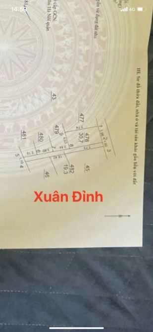 HOA HẬU XUÂN ĐỈNH ,Ô TÔ, LÔ GÓC 33MX6T, 8,5 TỶ