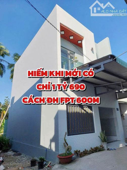 BÁN NHÀ TRỆT LẦU SAU LƯNG DH FPT CẦN THƠ GIÁ 1 TỶ 690