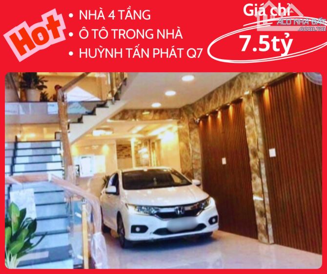 NHÀ ĐẸP 4 TẦNG ĐỒNG BỘ - Ô TÔ NGỦ TRONG NHÀ - FULL NỘI THẤT CAO CẤP