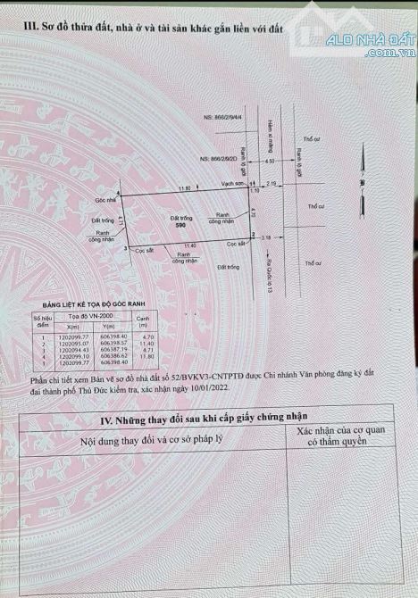 ĐẤT THỔ CƯ - GẦN VẠN PHÚC - N.GỘP BAN.K - 2.8 TỶ/55M2 - CÁCH QL13 CHỈ 200M - 1