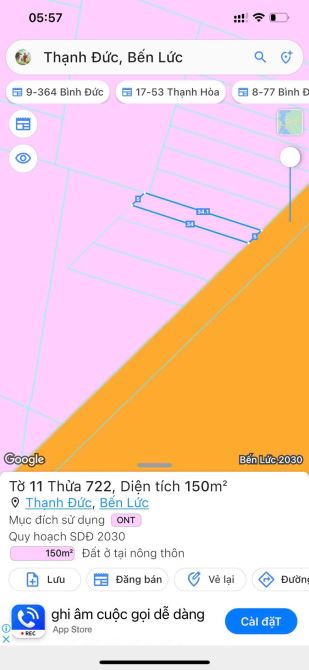 300 m2 giá 1tỷ650; 150m2 giá 950 thổ cư 100% cho ace lựa chọn tại Bến Lức rất gần SG ạ - 3