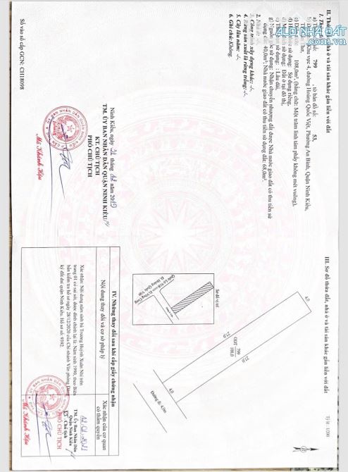 Bán nền thổ cư hẻm đường hoàng quốc việt gần chợ an bình