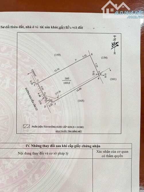 Bán 169m2 nhà mặt đường Kinh doanh Nguyễn Văn Cừ - TP. Vinh