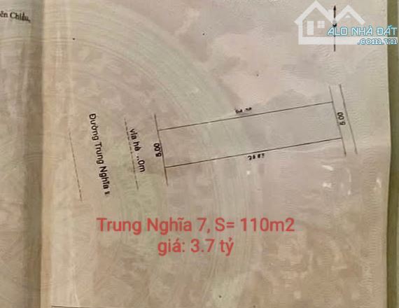 Cần bán lô đất MT đường Trung Nghĩa 7,Hòa Minh,Liên Chiểu.