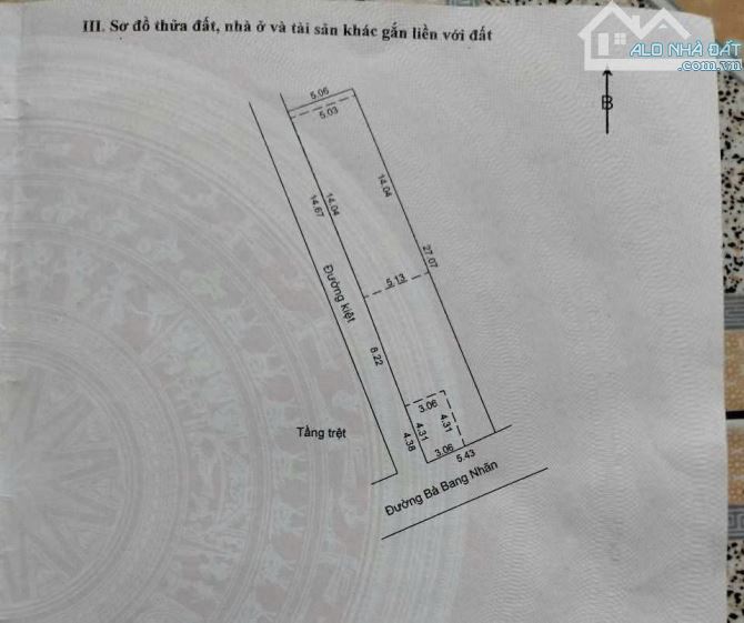 CHỦ gởi Bán lô 2 mặt tiền BÀ BANG NHÃN, Hoà Hải, Ngũ Hành Sơn, Đà Nẵng dt 141m2 giá 5,3 tỷ