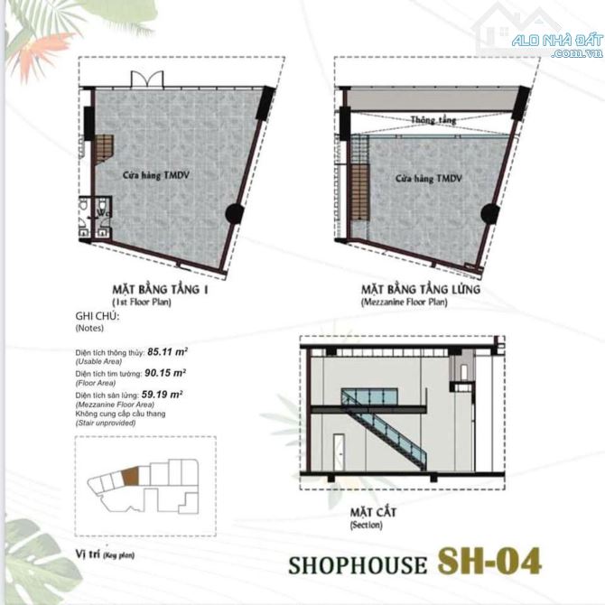 Bán 9 căn Shophouse Duplex 78m2 đến 260m2 Thảo Điền Green sẵn dòng tiền thuê chỉ 17tỷ - 10