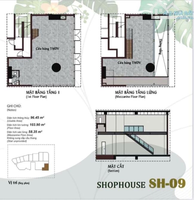 Bán 9 căn Shophouse Duplex 78m2 đến 260m2 Thảo Điền Green sẵn dòng tiền thuê chỉ 17tỷ - 12