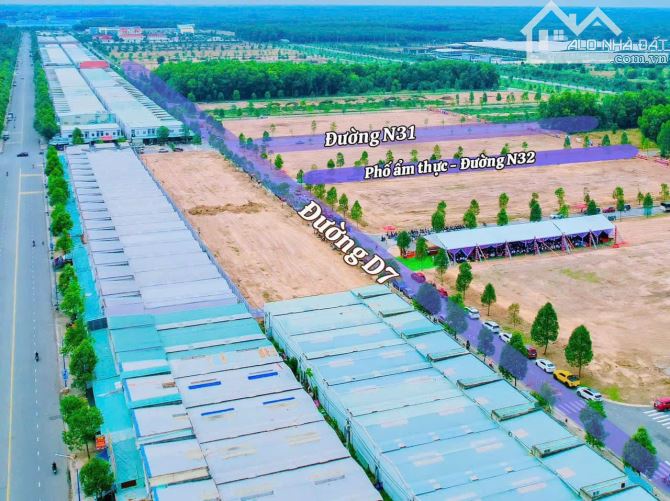 Thanh lý cuối năm lô đất 150m2 ngay chợ đêm , trục đường D7 tiện ích xung quanh đầy đủ - 2