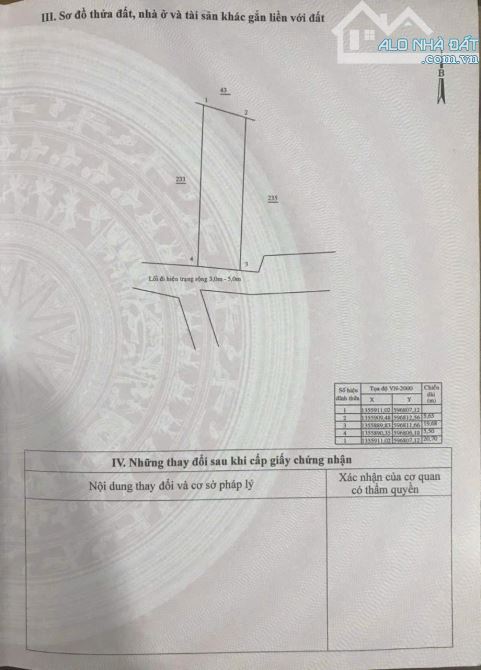 Cuối Năm Bán Rẻ Lô Vĩnh Thạnh Cách 23/10 Khoảng 800m 111m2 ( 1,35 tỷ TL ) - 3