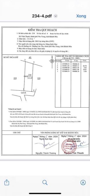 Cuối Năm Bán Rẻ Lô Vĩnh Thạnh Cách 23/10 Khoảng 800m 111m2 ( 1,35 tỷ TL ) - 4