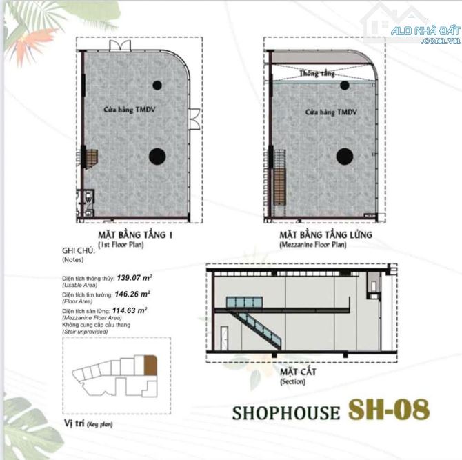 Bán 9 căn Shophouse Duplex 78m2 đến 260m2 Thảo Điền Green sẵn dòng tiền thuê chỉ 17tỷ - 4