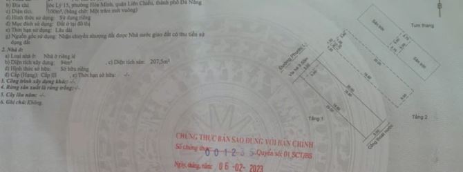 Cần bán nhanh nhà MT: 2 tầng + 1 tum - Đường  Phước Lý 15 Hoà Minh Liên Chiểu - 6