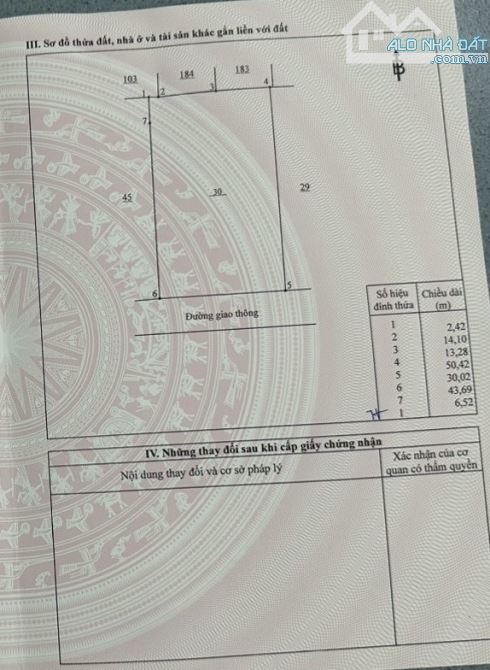 1504m2, mặt tiền 30m x 50m. Đất giá tốt. Ngay đường Quách Thị Trang, Nhơn Trạch, Đồng Nai