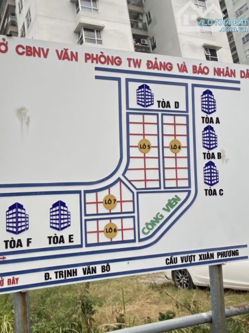 Cần bán Nhà Liền kề KĐT Nhà ở Cán bộ VPTW Đảng và Báo Nhân dân phố Trịnh Văn Bô 61m 18.5ty - 2