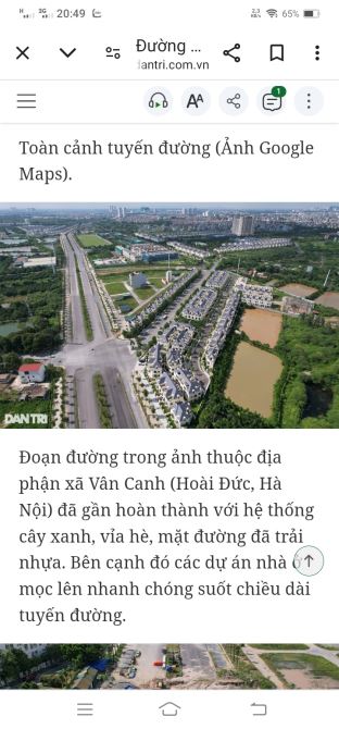 CHÍNH CHỦ CẦN BÁN ĐẤT #VÂN_CANH-HOÀI ĐỨC 55M2 MT 4,8M ÔTÔ ĐỖ CỬA KINH DOANH. GIÁ: 6,2 TỶ - 4