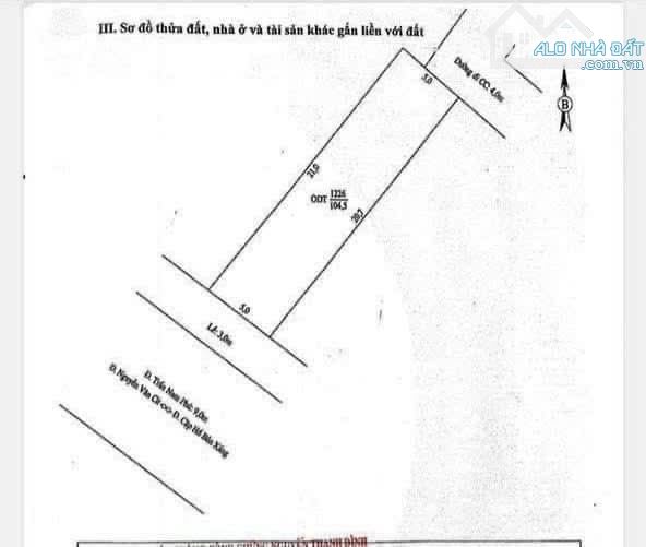 Bán nhà mặt tiền đường Trần Nam Phú p.An Khánh dt 5x21 full thổ cư hướng Tây Nam giá tốt - 2