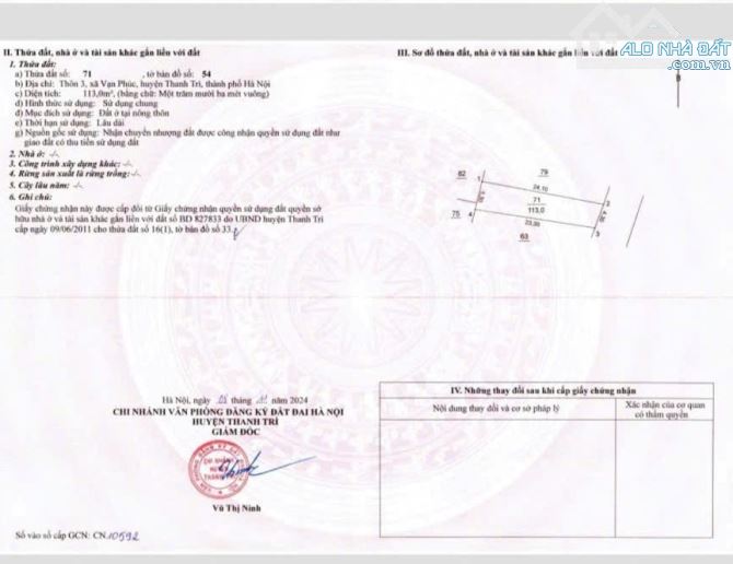 Bán Nhà Gần Cây Xăng ĐÔng Mỹ thanh trì 113m*MT 4.3m ngõ 8m ôtô tránh kinh doanh chỉ 6.85ỷ - 3