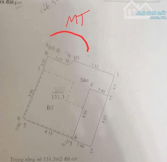 151M2 ĐẤT - 110TR/M2 - Ô TÔ VÀO - PHÙ HỢP CHIA ĐÔI HOẶC XÂY TÒA CHDV