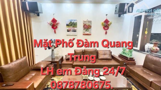 MẶT PHỐ ĐÀM QUANG TRUNG LONG BIÊN  DT 56M² 7T MT 4.2M GARA ÔTÔ THANG MÁY VỈA HÈ ĐÁ BÓNG KD - 2