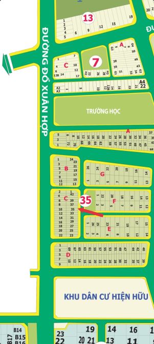 Bán đất Hoàng Anh Minh Tuấn đường Đỗ Xuân Hợp Phước Long B Quận 9 cũ (125m2) 130 tr/m2 - 4