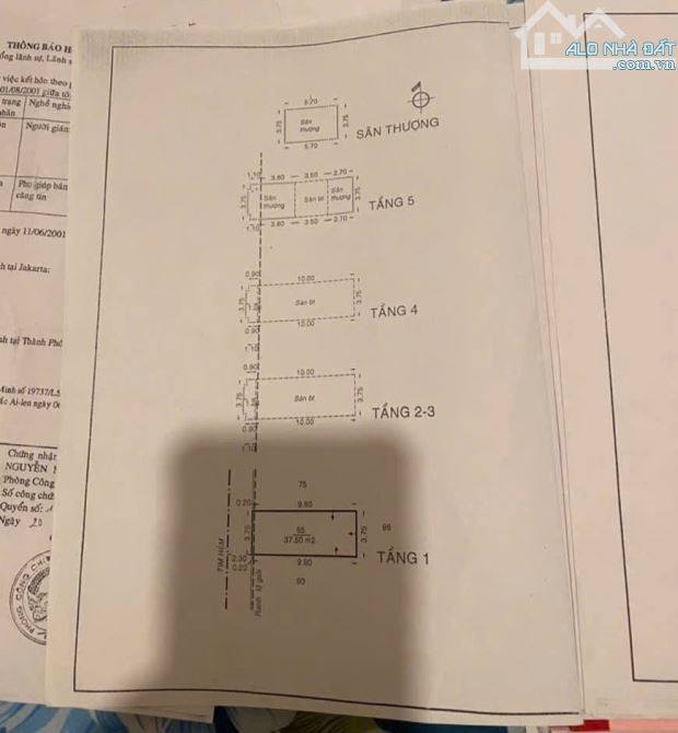 BÁN NHÀ HXH 6 TẦNG ÂU CƠ TÂN BÌNH 6.8 TỶ 38M2 - 4