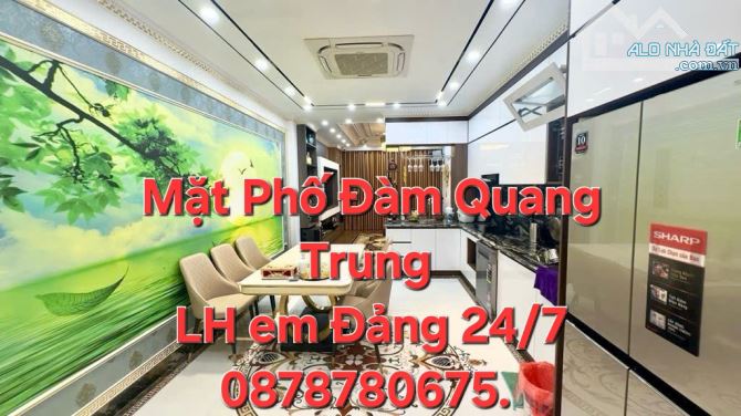 MẶT PHỐ ĐÀM QUANG TRUNG LONG BIÊN  DT 56M² 7T MT 4.2M GARA ÔTÔ THANG MÁY VỈA HÈ ĐÁ BÓNG KD - 6